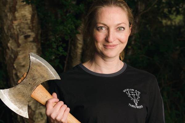 The Irish mother who is making her mark in the world of axe throwing