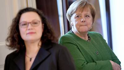 Merkel’s coalition scrambles to survive after SPD leader steps down