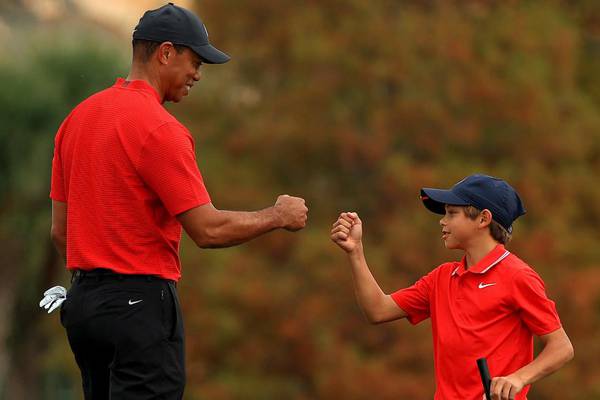 Tiger Woods set for return to tournament golf alongside son Charlie