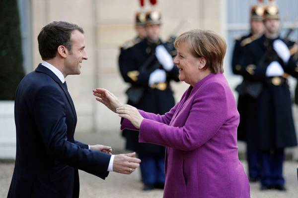 Merkel visits Macron amid slow progress on European ‘road map’