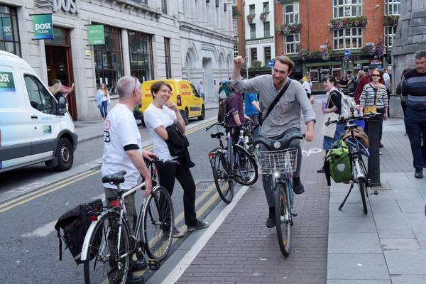 Dublin cyclists stand up to illegal parking