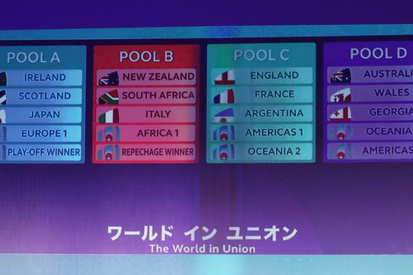 Samoa complete Ireland’s Rugby World Cup pool