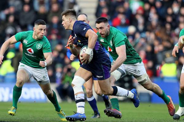 Scotland’s Huw Jones out for the rest of the Six Nations