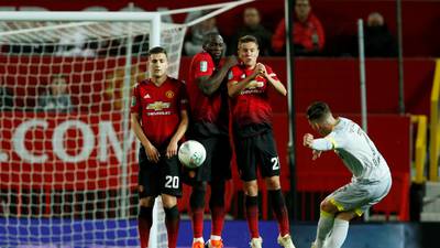Manchester United beaten by Derby in League Cup