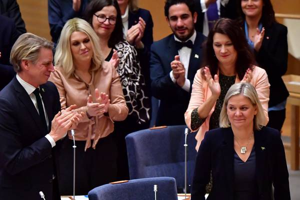 Magdalena Andersson becomes Sweden’s PM for second time in a week
