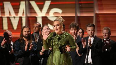 Grammys 2017: Adele wins album and song of the year – and she lauds Beyoncé