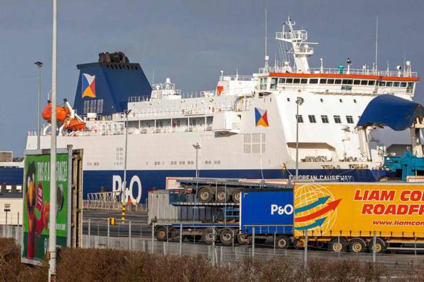 P&O ship detained in Larne port for being ‘unfit to sail’