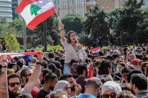 Lebanese call for government to resign in ‘WhatsApp revolution’