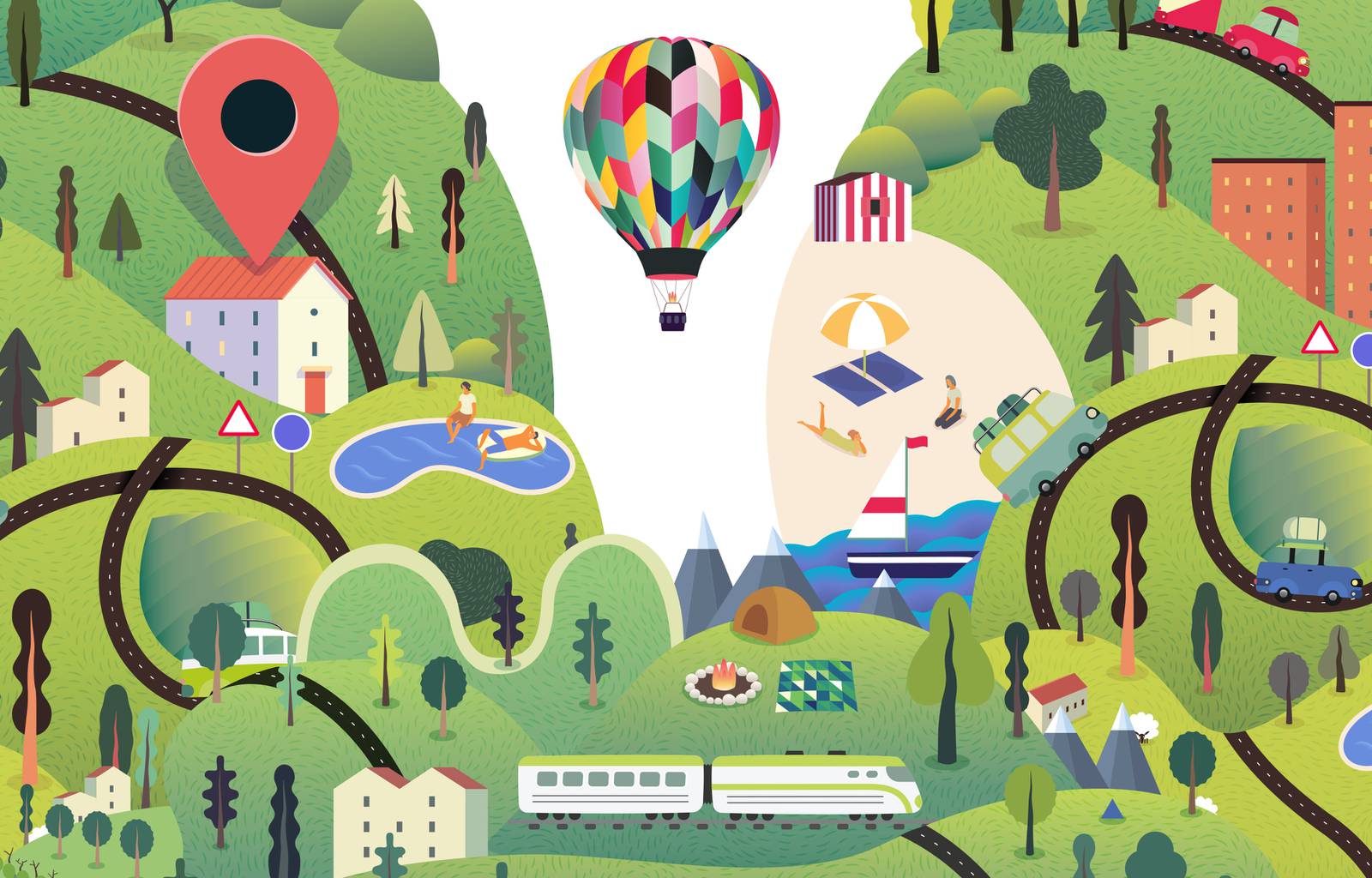 Irish Times Best Place to Holiday in Ireland competition. Illustration: Ross Coghlan