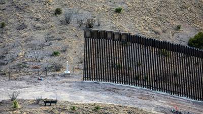 Trump’s abandoned border wall a blot on landscape
