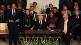 President Higgins echoes first Dáil in inauguration speech