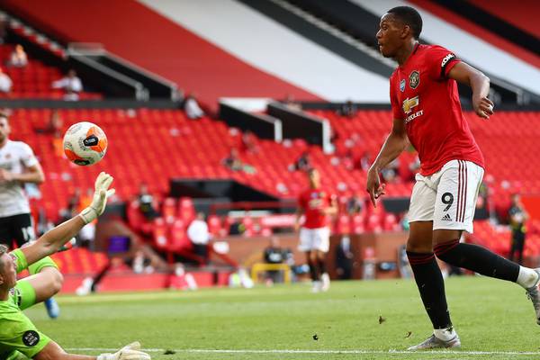 Anthony Martial’s hat-trick keeps Manchester United on front foot