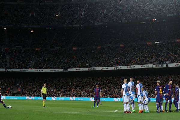 Lionel Messi hat-trick helps Barcelona equal record unbeaten run