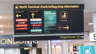 Hundreds of Irish among 100,000 affected by Gatwick closure over drone