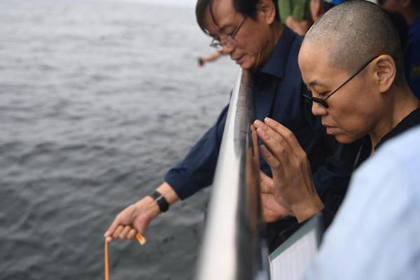 Controversy as Chinese dissident Liu Xiaobo’s ashes scattered at sea