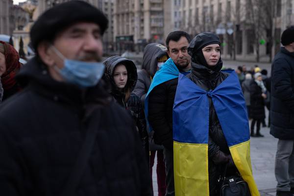 Ukraine honours Maidan's dead as threat of bigger war with Russia looms