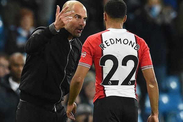 Pep Guardiola regrets manner of ‘compliments’ to Nathan Redmond