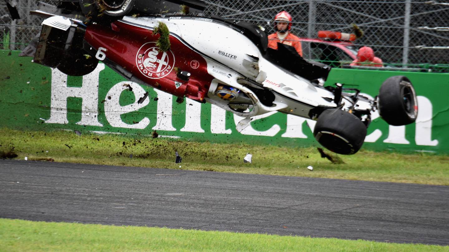 Marcus Ericsson survives 220mph crash at Monza – The Irish Times