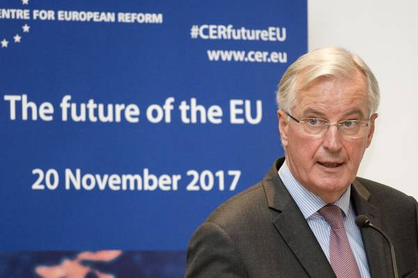 Brexit: Barnier says EU at one with Varadkar on Border demand