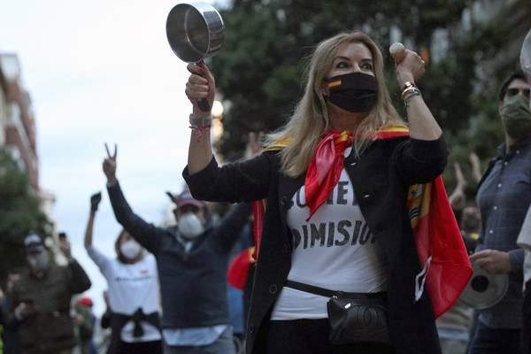 Madrid street protests buck Spanish coronavirus lockdown