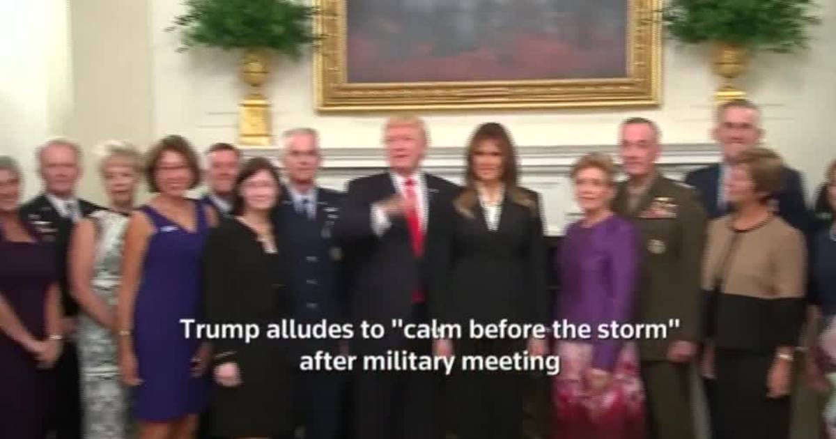 Trump Talks Of Calm Before The Storm The Irish Times 5583