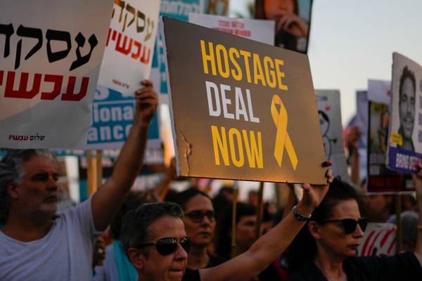 Protestors hold demonstrations in Israel's Haifa, demanding hostage swap deal