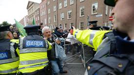 Gardaí use pepper spray as protesters disrupt central  Dublin