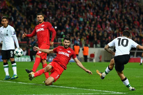 Liverpool left frustrated after dominating in Moscow