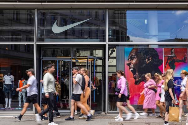Nike shares set to tumble as sales warning rattles retailers