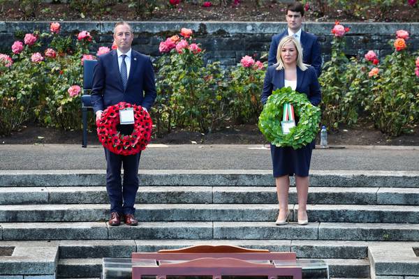 Givan and O’Neill mark Battle of the Somme anniversary in Dublin