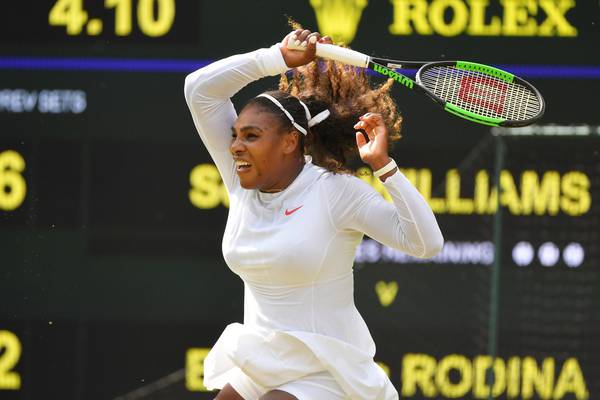 Wimbledon: Serena Williams shows scary side to scattered field