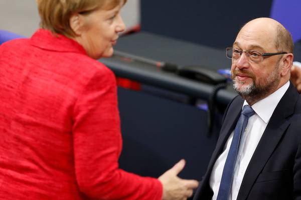 Merkel urges Social Democrats not to drag out coalition talks
