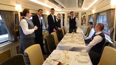 Delux Belmond Grand Hibernian train makes debut trip