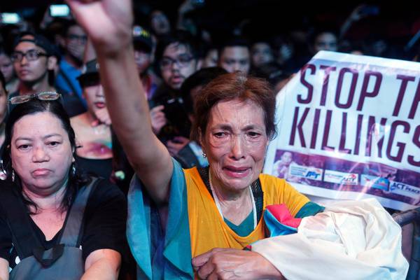 Thousands protest in Philippines warning of Duterte ‘dictatorship’