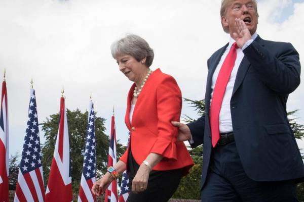 Trump backtracks on May criticism after Chequers meeting