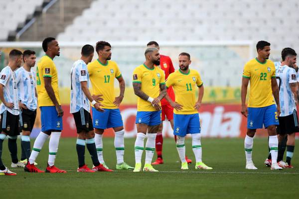 Brazil v Argentina halted by health officials over Covid-19 isolation order