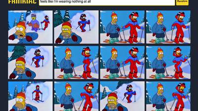 Web Log: Get Frinky with the Simpsons GIF search engine