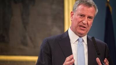 De Blasio to skip St Patrick’s Day parade over gay rights