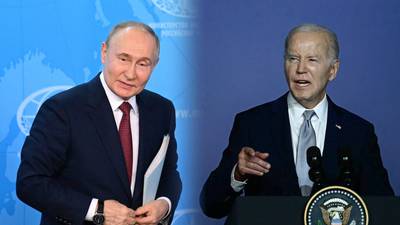 Putin sets out conditions for peace talks but Biden vows to 'stay as long as it takes'