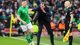 John O’Shea looks right at home on first day at the Ireland interim office