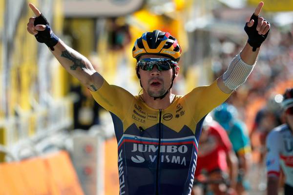 Primoz Roglic makes big statement with stage four victory