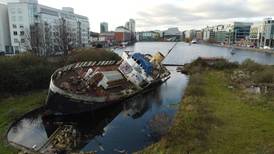 Dublin’s ghost ship: Future of capsized ferry remains in watery limbo