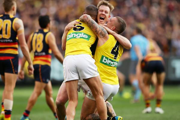 Tigers maul Crows to end long AFL title drought