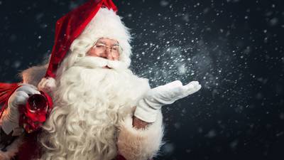 Santa prepares to go on air for Radio Foyle’s 'Late Late Toy Show'