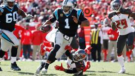 Cam Newton carries the Carolina Panthers to narrow win over Atlanta Falcons