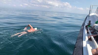 Profoundly deaf Irishman swims English Channel