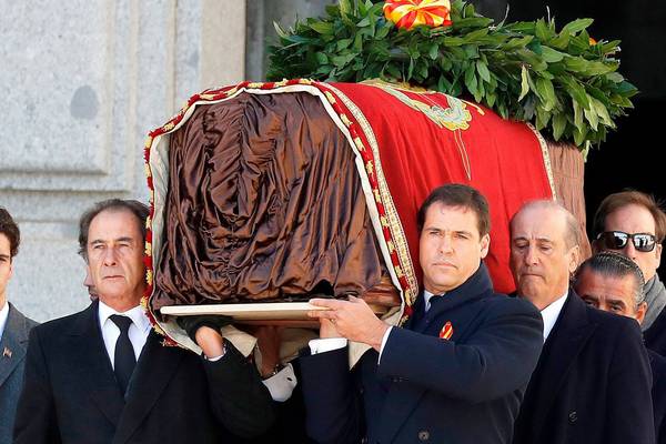 Cries of ‘long live Franco!’ as remains of Spanish dictator exhumed