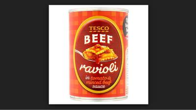 Tesco recalls beef ravioli over fears the food contains rubber