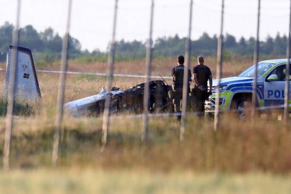 Nine die after plane carrying skydivers crashes in Sweden