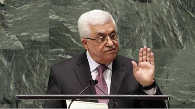 Mahmoud Abbas says pre-1967 West Bank border is basis for peace negotiations